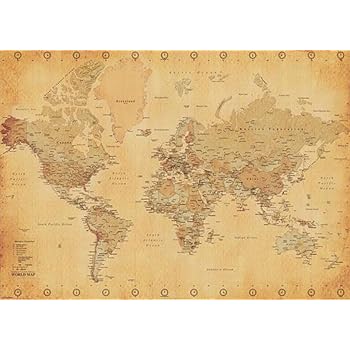 carte antique du monde Amazon.com: Pyramid International World Map Vintage Style Giant carte antique du monde Amazon.com: Pyramid International World Map Vintage Style Giant
