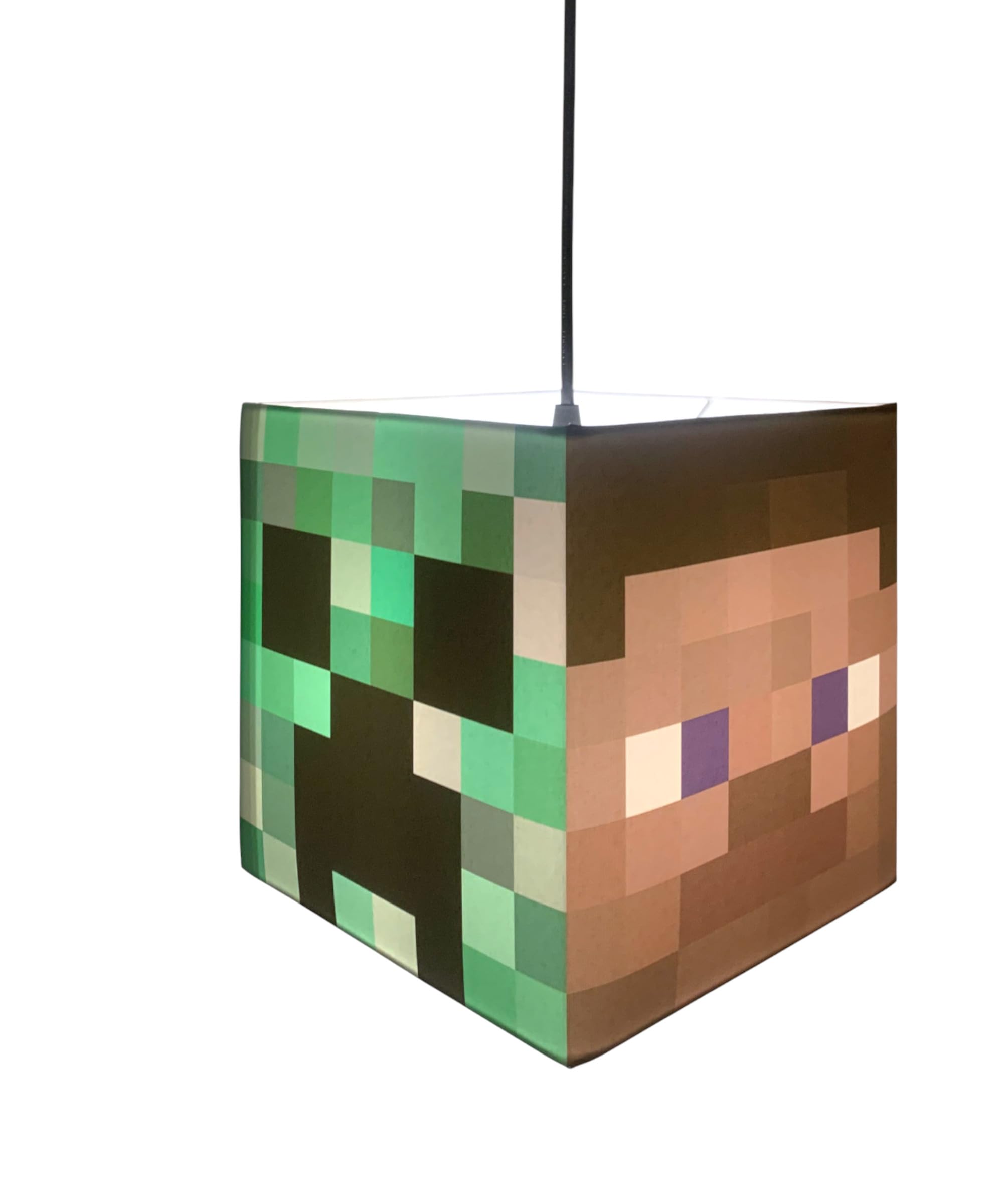 Handmade Kids Light Shade - Hanging Ceiling Shade - 3D Sandbox, Kids Bedroom Gamer Mob