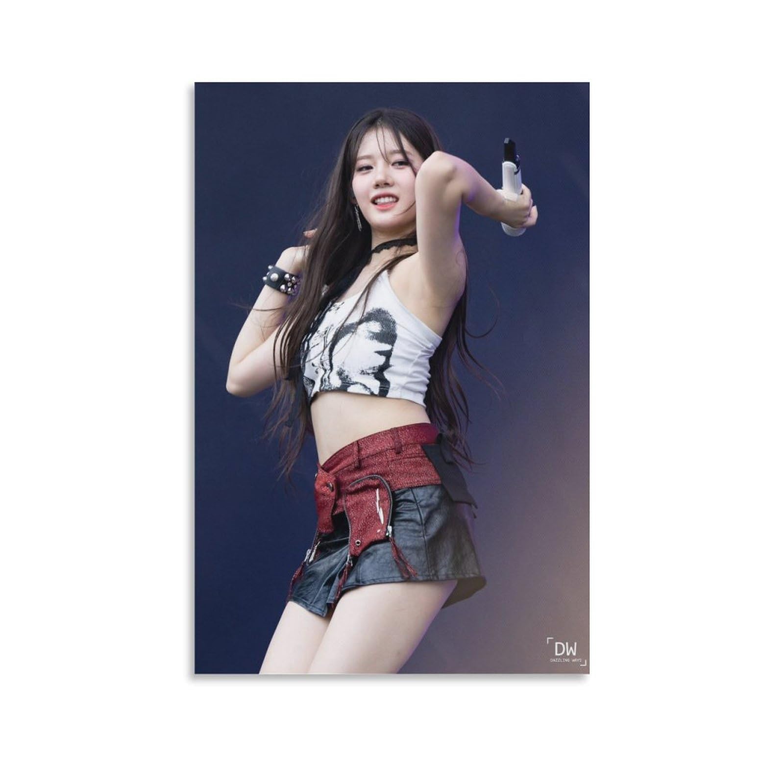 RORA ローラ BABYMONSTER ベイビーモンスター 熱い音楽キャンバス アートポスター (4) キャンバス 壁アートホーム バスルーム 寝室 オフィス装飾 プリント芸術作品 インテリア24x36inch(60x90cm)