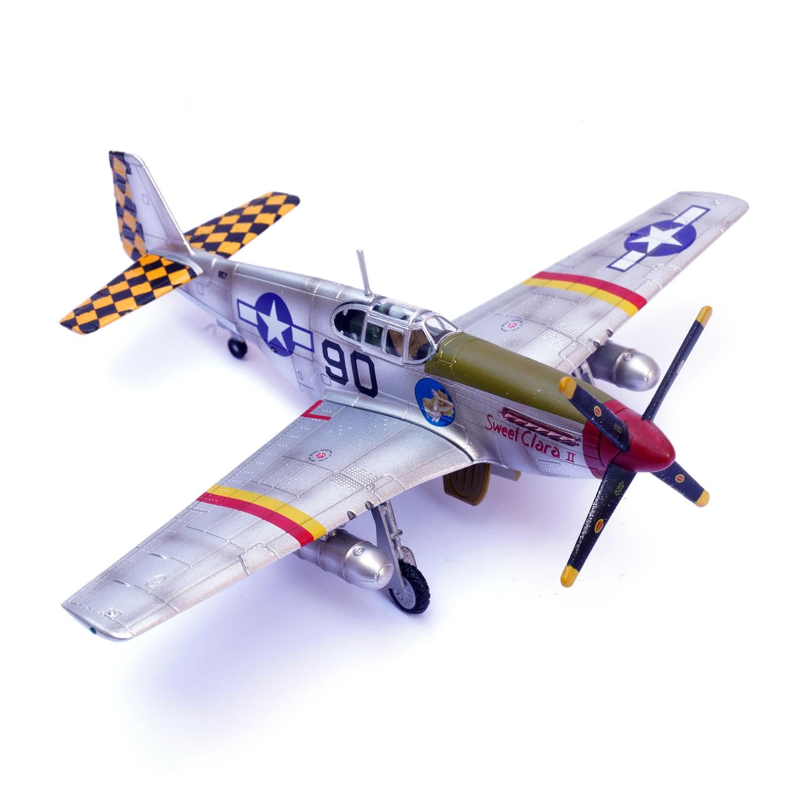 Modelo de Avión de P-51B en Escala 1:72, Adorno de Regalo Simulado para