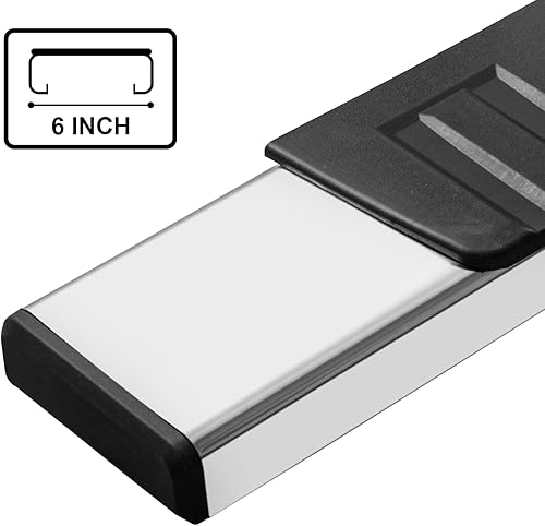 Miniatura 2 de CLIMWA Estribos laterales de 6 pulgadas compatible con Toyota Tacoma 2005-2023 RegularestándarSingle Cab Nerf Bars Truck Step Rails de acero