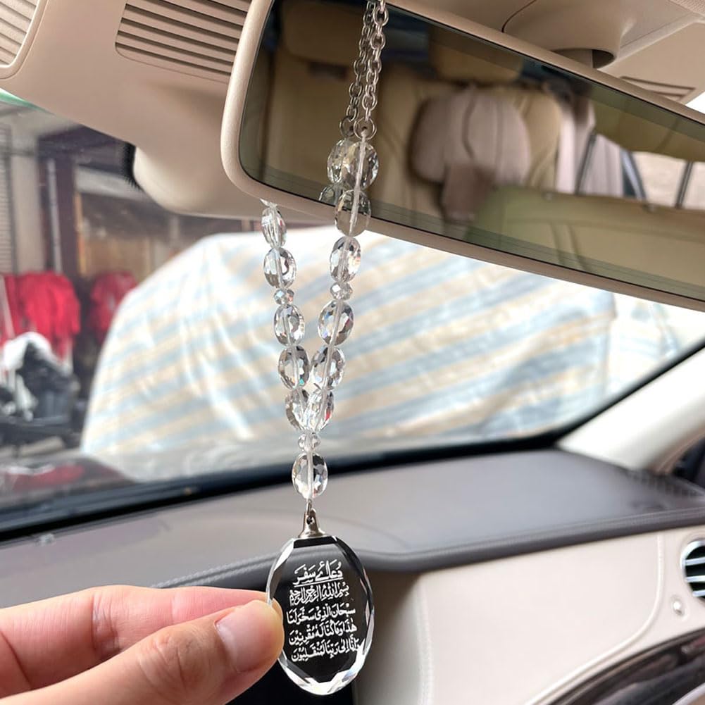 Islam Dua for tracel Crystal Muslim car Hanging car Pendant