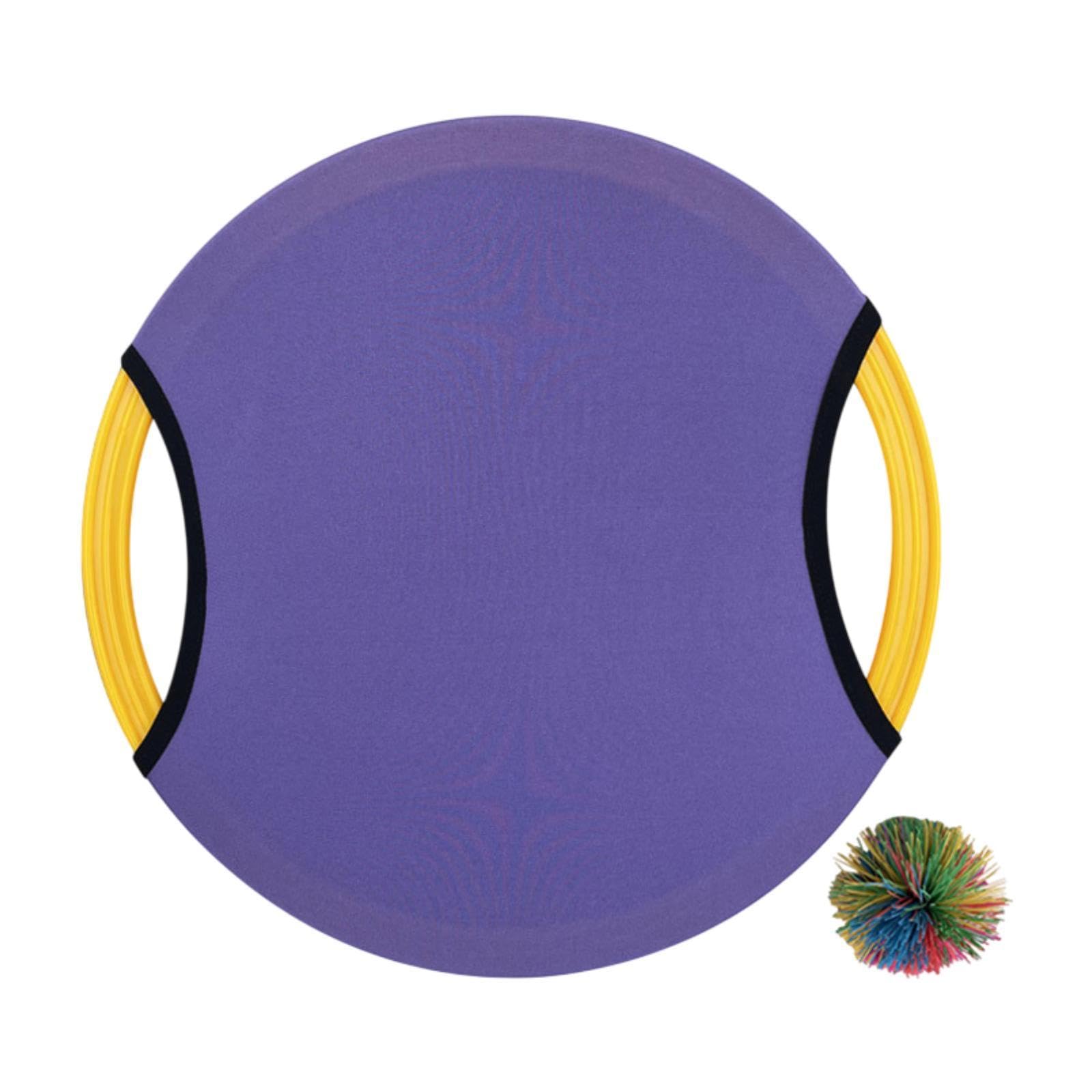 Ronyme Trampoline Paddle Ball Game Set Sensory Training Equipment Throwing and Catching Family Flying Disc for Camping Lawn Party, Violet