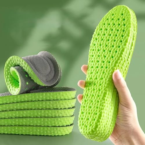 ProComfort Semelles de sport – Haute élasticité, respirantes, amortissantes avec support voûte plantaire (orange, 41-42)