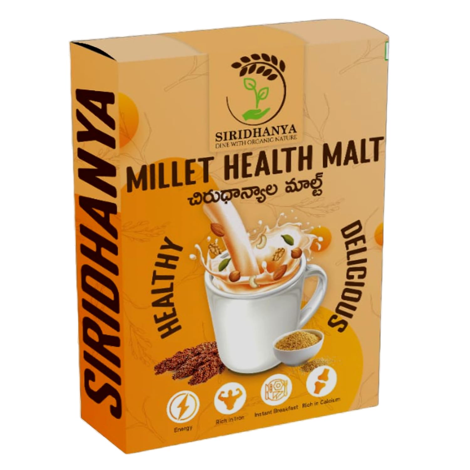 SIRIDHANYA healthy Natural Millets Malt n’Shake (450gm). Diabetic Friendly | Traditionally made with a combination of 17 natural ingredients such as cereals etc. (B0CHFFWF23) Amazon Price History, Amazon Price Tracker