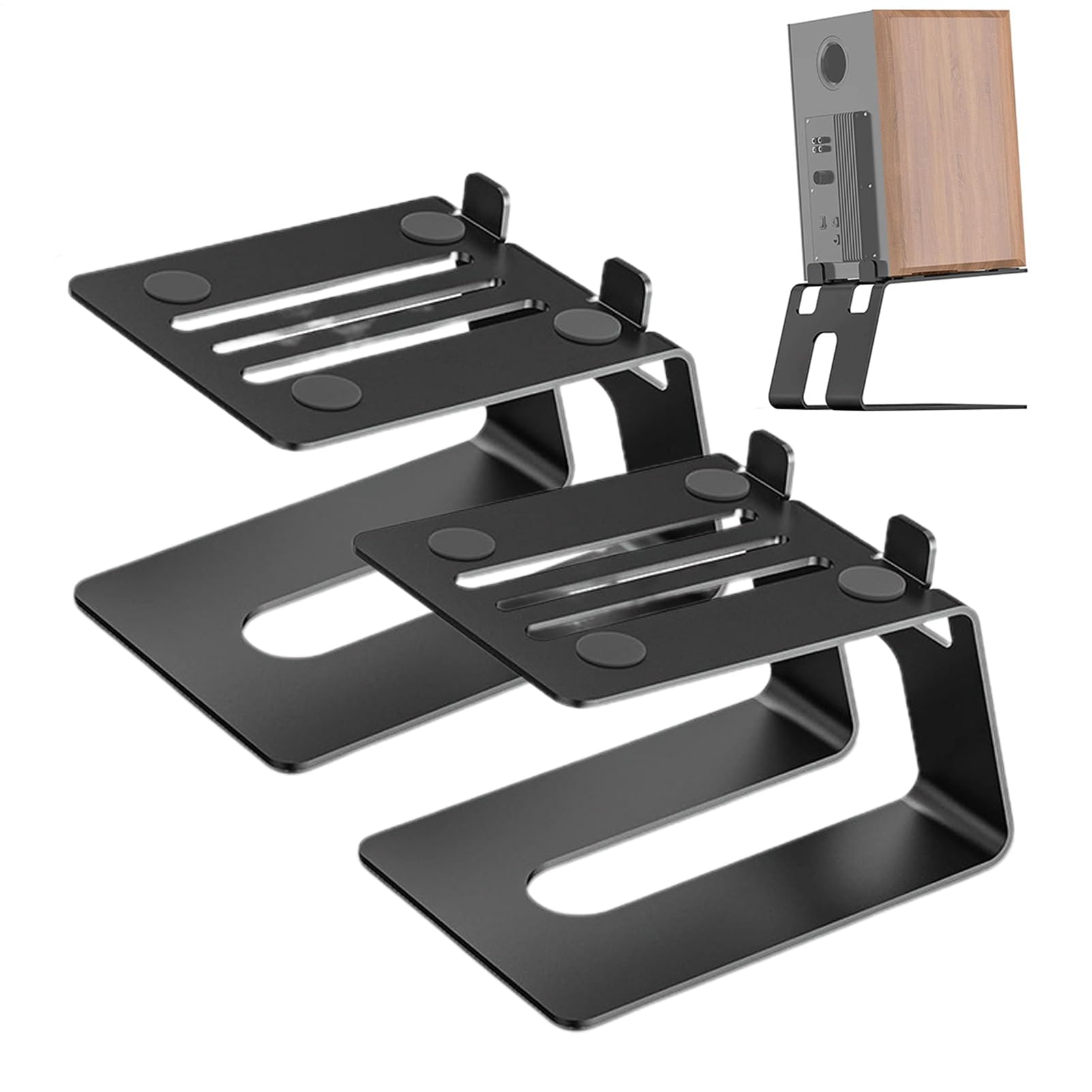 Supporti per monitor da studio, 2 supporti per altoparlanti da scrivania