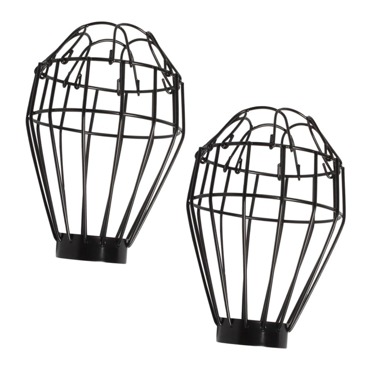 MAGICLULU 5 Ensembles Abat-Jour Abatjour Abat Jours Reptile en Cage Thermolactile Usine Lampe Fournitures De Reptiles Accessoire pour L'habitat des Reptiles Fil De Fer Black 2 Pièces * 5