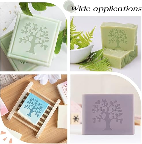 Miniatura 7 de CRASPIRE Sello de jabón hecho a mano, sello de jabón acrílico del árbol de la vida, sello de letras para jabón, capítulo de jabón, sello en relieve,