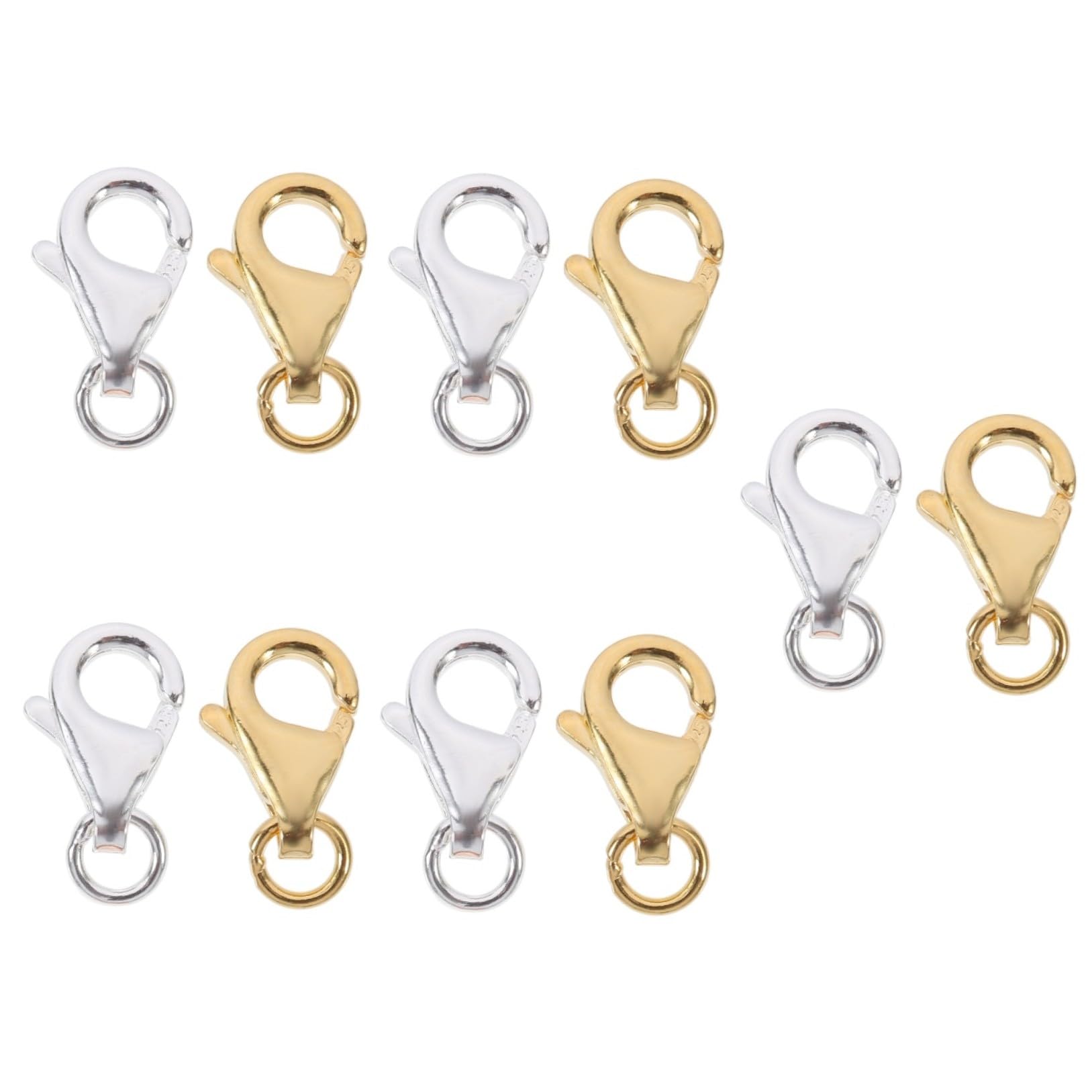 EXCEART 10sets Fibbia Per Collane e Bracciali Per Creazione Gioielli Accessori Facili Da Applicare e Installare
