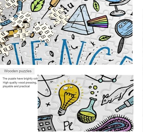 Miniatura 2 de Rompecabezas de 1000 piezas para adultos y niños, con grabado científico, fórmula científica, física, matemáticas, química, biología, astronomía,