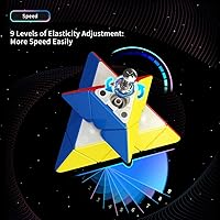 Vista 5 de Bukefuno MoYu RS Pyraminx Magnético 3x3 MFJS Magic Speed Puzzle Cube moyu R S Pyraminx M Sin adhesivo (magnético 2022)