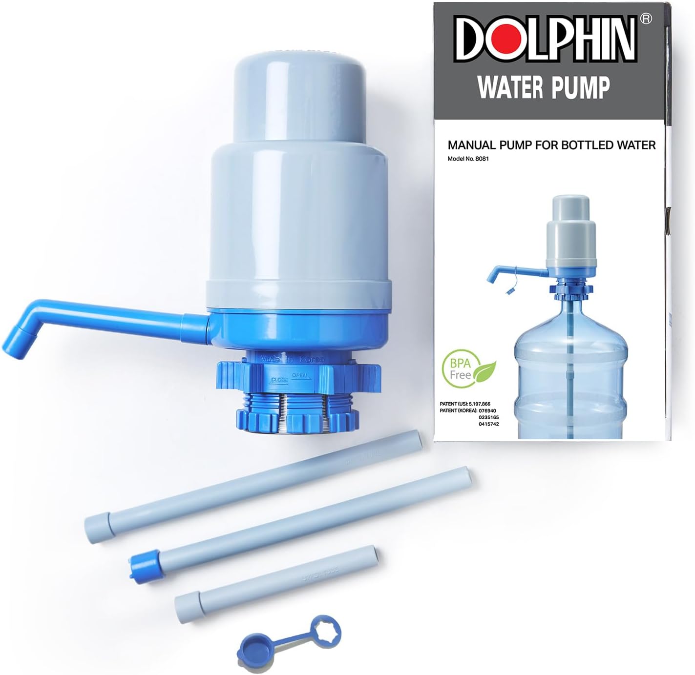 New Dolphin Water Pump with an Extra Short Tube and a Sanitary Cap