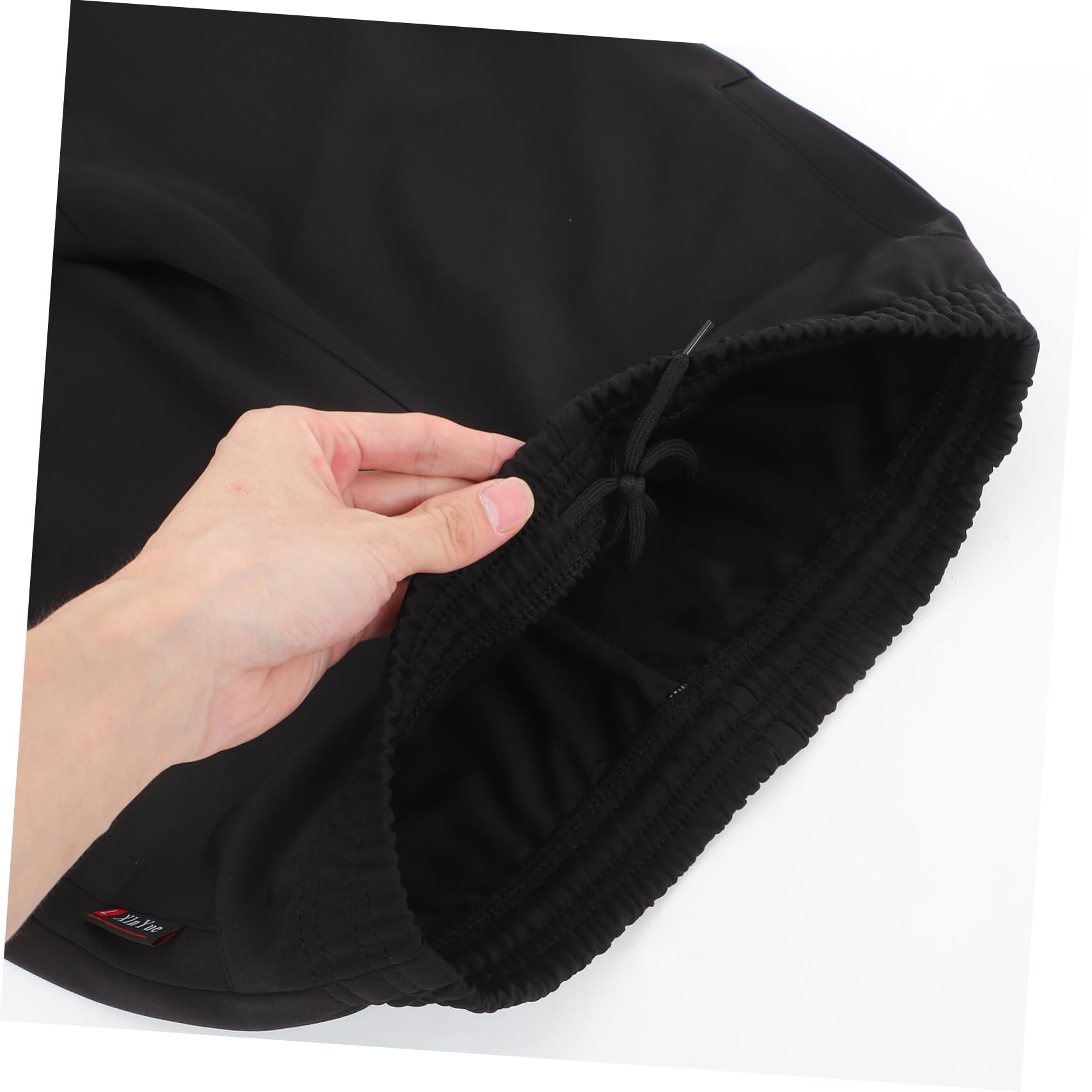 SOLUSTRE Atmungsaktive Schwarze Kochhose Herren mit Elastischem Bund Kordelzug Baumwolle Öl und Schmutzresistent mit Praktischen Taschen für Küche Gastronomie Arbeit und Sport
