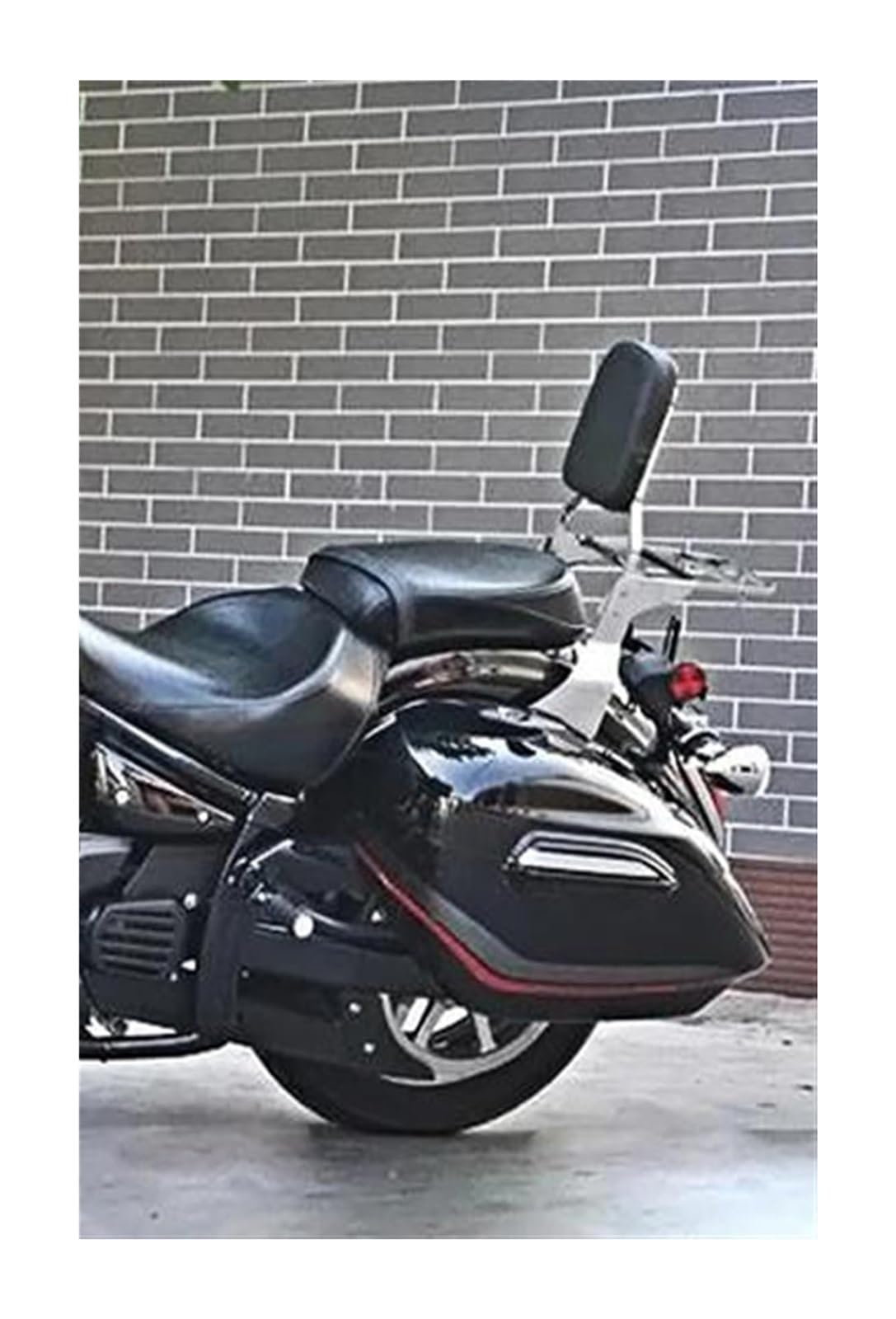 Trasero para Motocicleta para Yamaha XVS 1300 XVS1300 A para Medianoche para VStar 2007-2015 Respaldo Rejilla Trasera Pasajero Portaequipajes Portaequipajes Moto(Cromo)