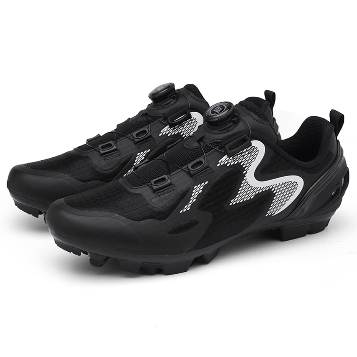 Zapatos Bicicleta de Montaña Hombre Mujer, Zapatillas de Ciclismo de Carretera Compatible con SPD Pedales 2 Tornillos con Calas para Deportes al Aire Libre