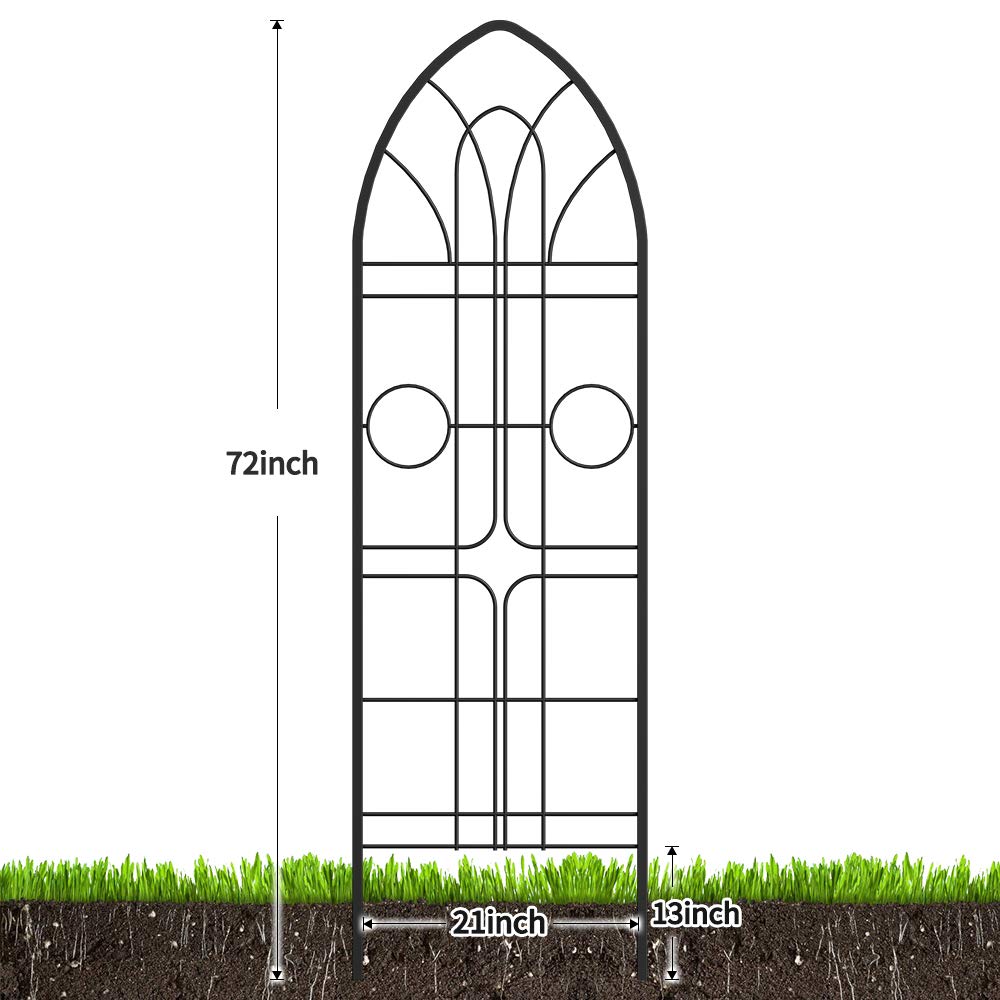 Amagabeli Garden Trellis 72” x21” x 4 Pack Heavy Duty Rustproof Iron