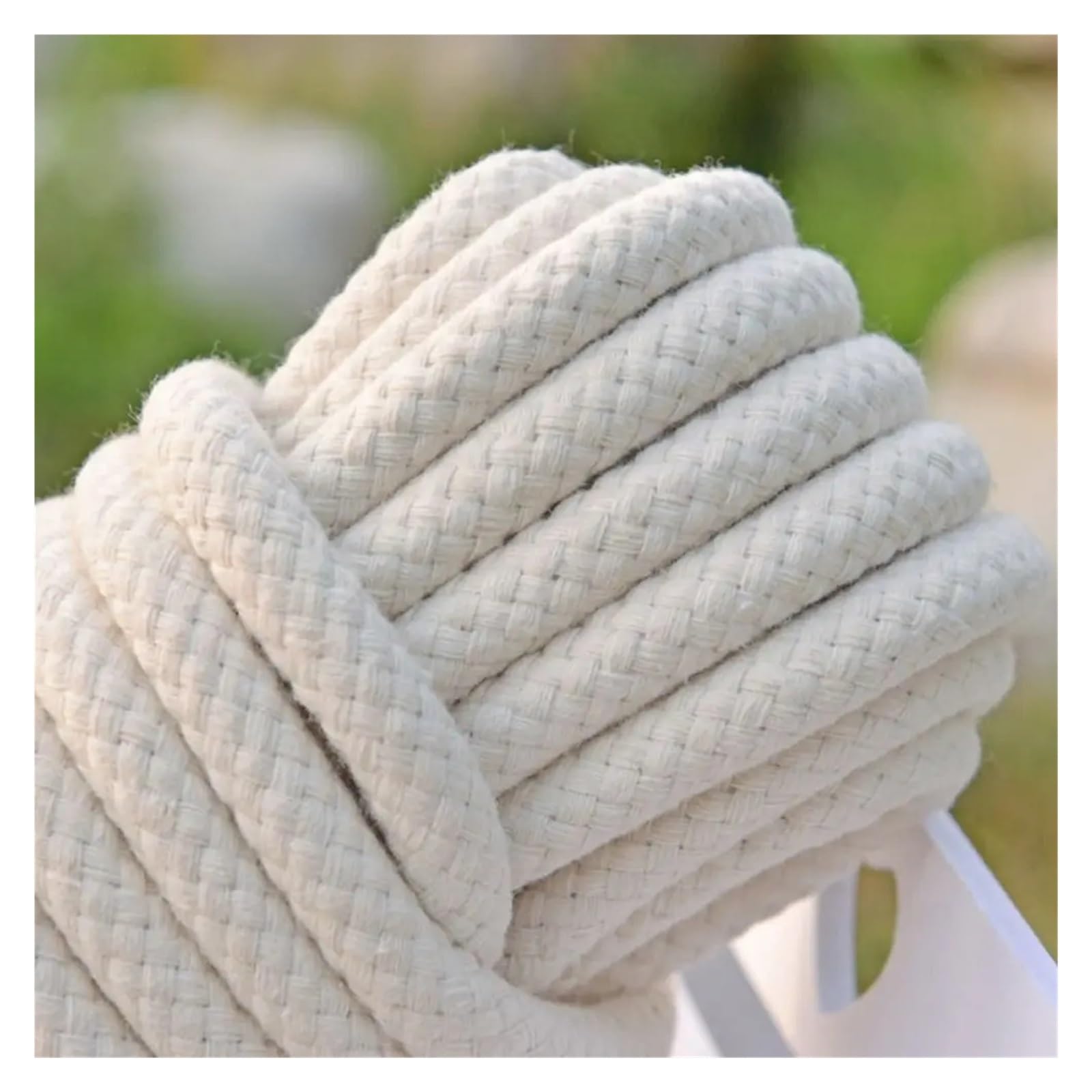 Corde à Linge, Ligne de Lavage extérieure Corde à Linge en Coton tressé 10-30m(30m)
