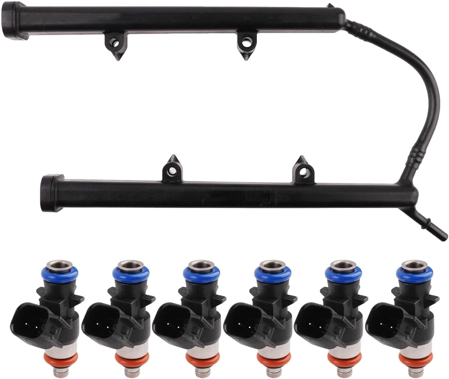 Fuel Rail with Injectors Compatible with Grand Cherokee 2011-2015 Dodge Avenger 2011-2014 Charger Challenger 2011-2019, 200 300 2011-2019 3.6L Replace 53034198AC 5184085AD
