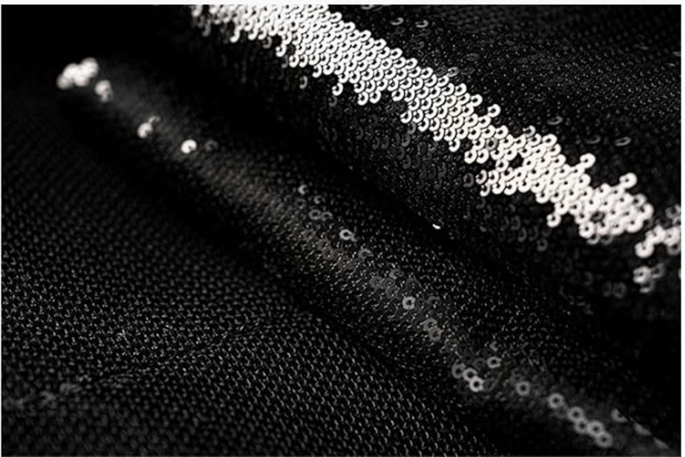 Sequin Blazer and Short Set for Women 2 PC Slim Fit Notch Lapel Prom Party Suit Women's Glitter Suit - Image 5