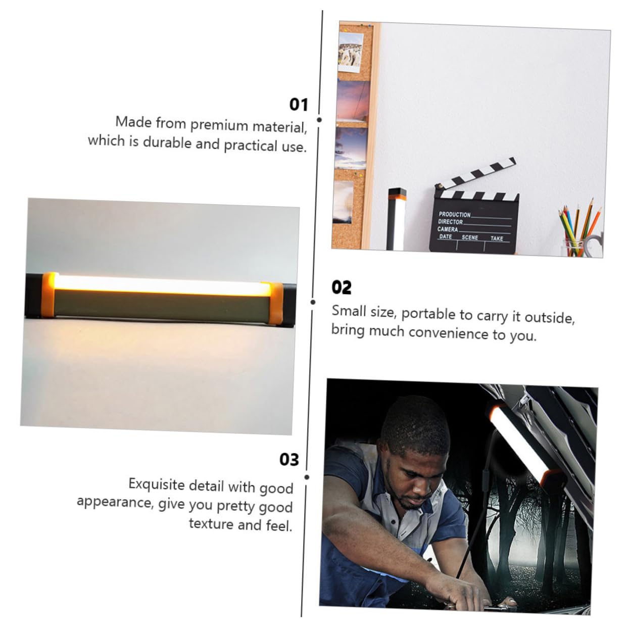 Lampe à LED de Camping USB Rechargeable 3600 Mah, Légère et Compacte, pour Tente, Camping et Éclairage Extérieur,