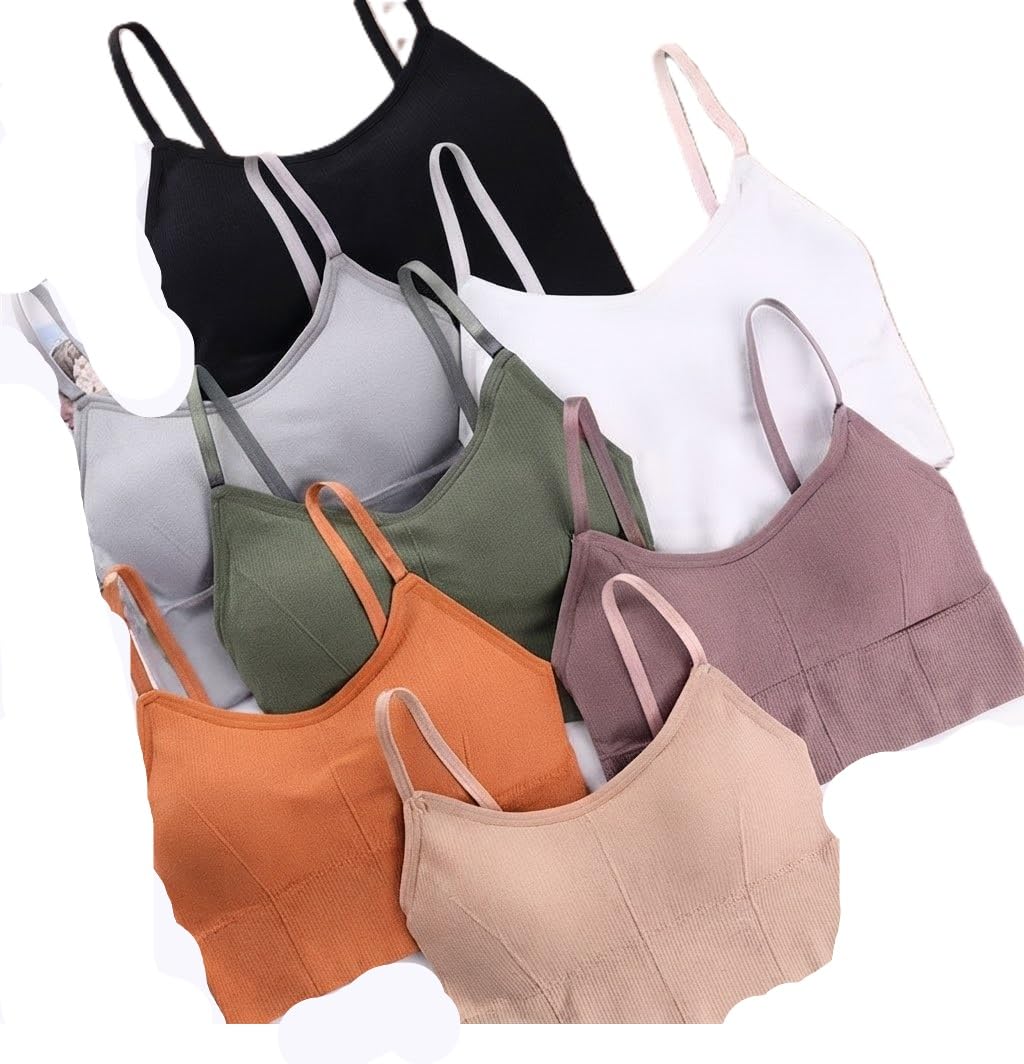 Women Fancy Tube Bra with Soft Padding Lace Pattern Non Wired Comfortable Inner Pack of 7 Multi 28 B Multicolour-picture-35