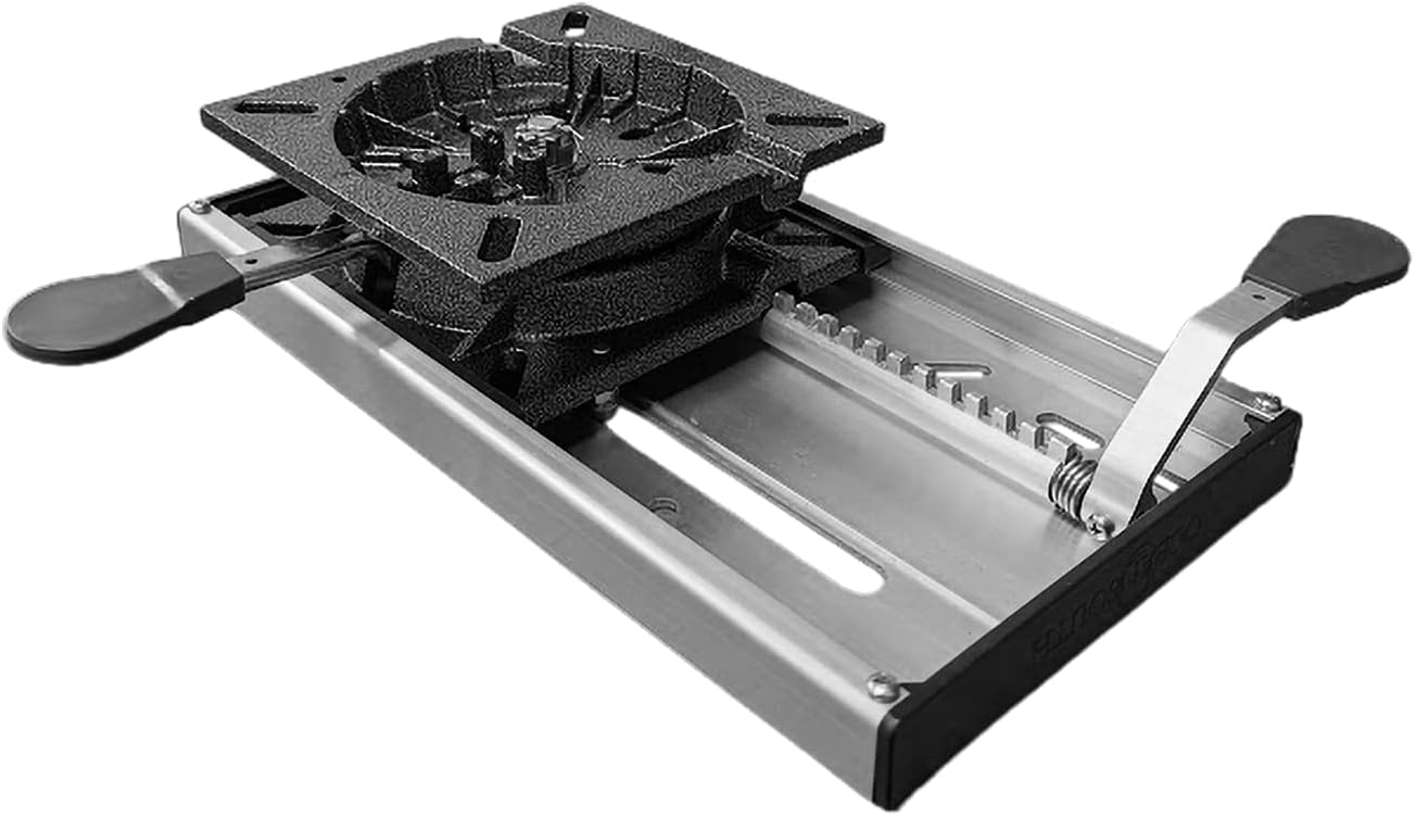 Oceansouth Aluminum Pedestal Slider Swivel (With 8 Position Lock Swivel)