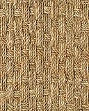 NaturalAreaRugs Basketweave Seagrass for Wall to Wall Carpet Installation – 100% Seagrass with Latex/Cotton Backing - 13'ft Wide Custom Lengths Priced by The Foot - up to aprox. 98'ft