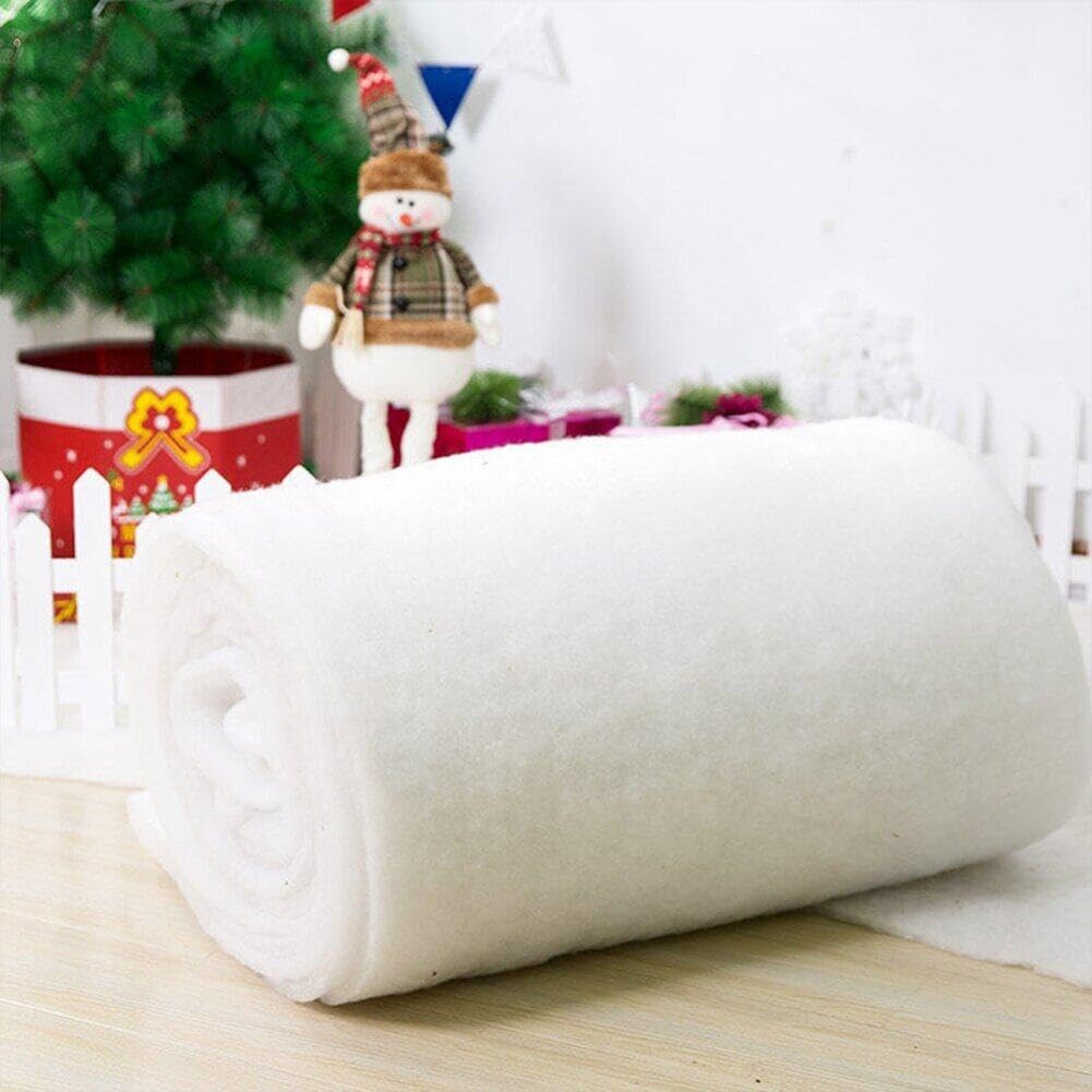 Couverture De Neige Artificielle Noël – Rouleau 150x100 Cm, Blanc, épaisse, Pour Décor Sous Sapin, Village De Noël - 13