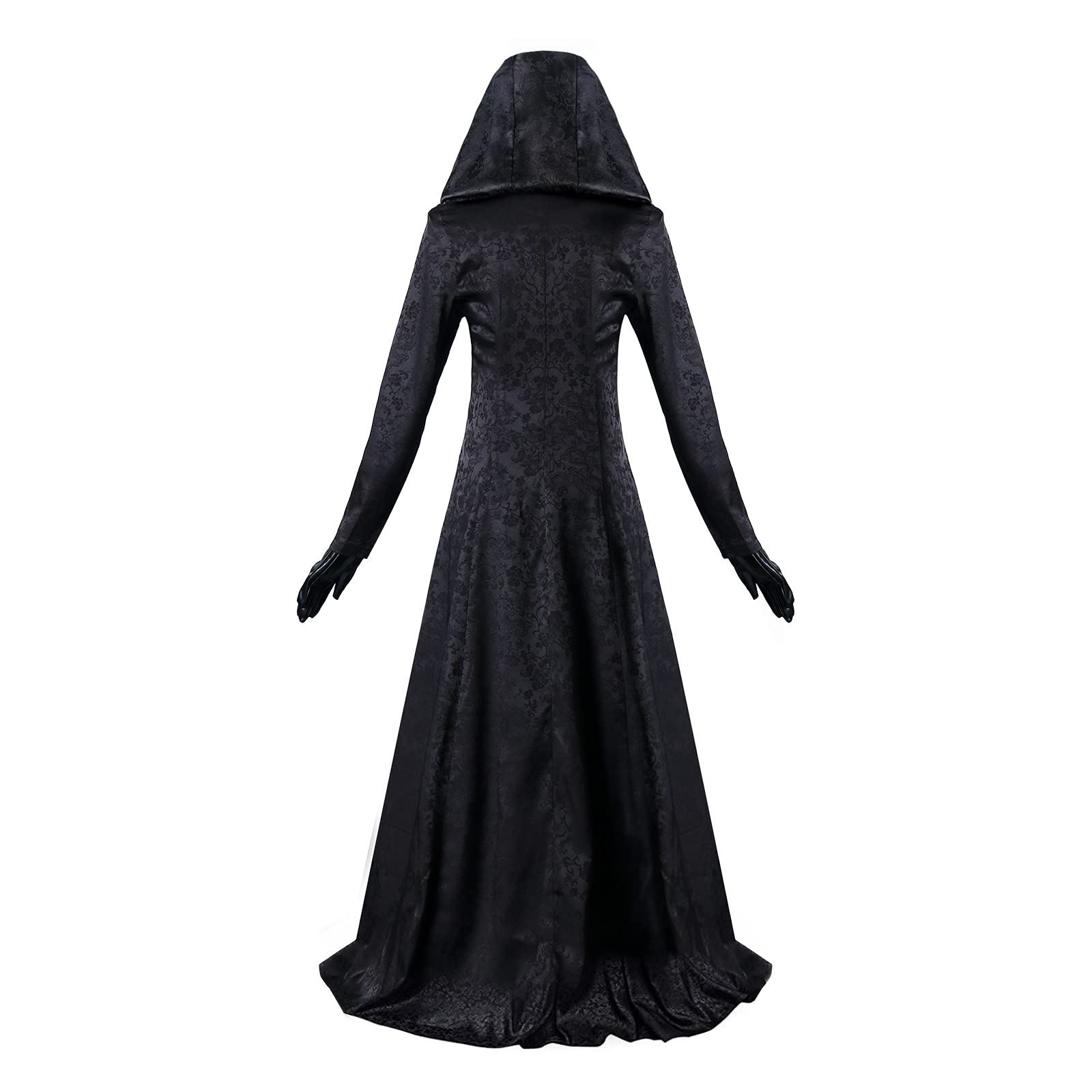 NUWIND Evil 8 Vampire Madam Lady Dimitrescu Figlie Bela Dimitrescu Vestito da Strega con Cappuccio Gotico Costume Cosplay Accessori Donna per Carnevale Halloween Festa in Maschera