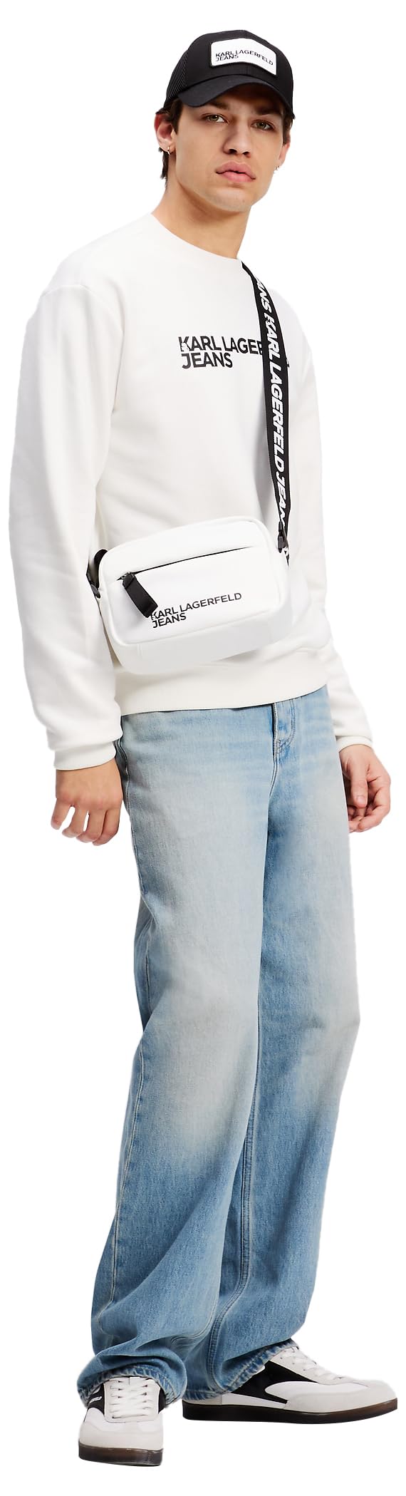 Karl Lagerfeld Jeans Hombre Regular Essential Logo Sweatshirt White S