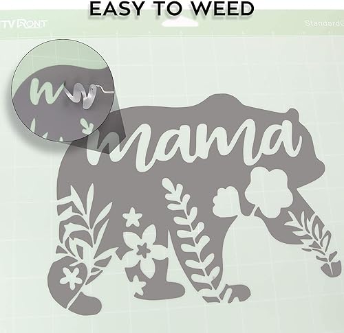 Miniatura 73 de Vinilo para Cricut – Juego de hojas de vinilo adhesivas permanentes – Hojas de vinilo de 12 x 12 pulgadas / 30.48 x 30.48 cm. y hojas de cinta de 12