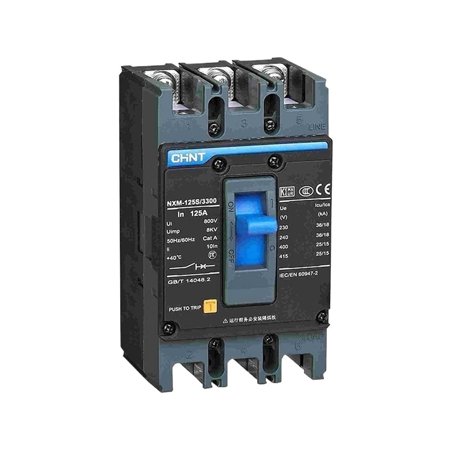 NXM-125S/3300 NXM-125S 4300 MCCB NXM 3P 4P Molded Case Circuit Breaker 80A 100A 125A 1Pcs(4P,50A NXM-63S)