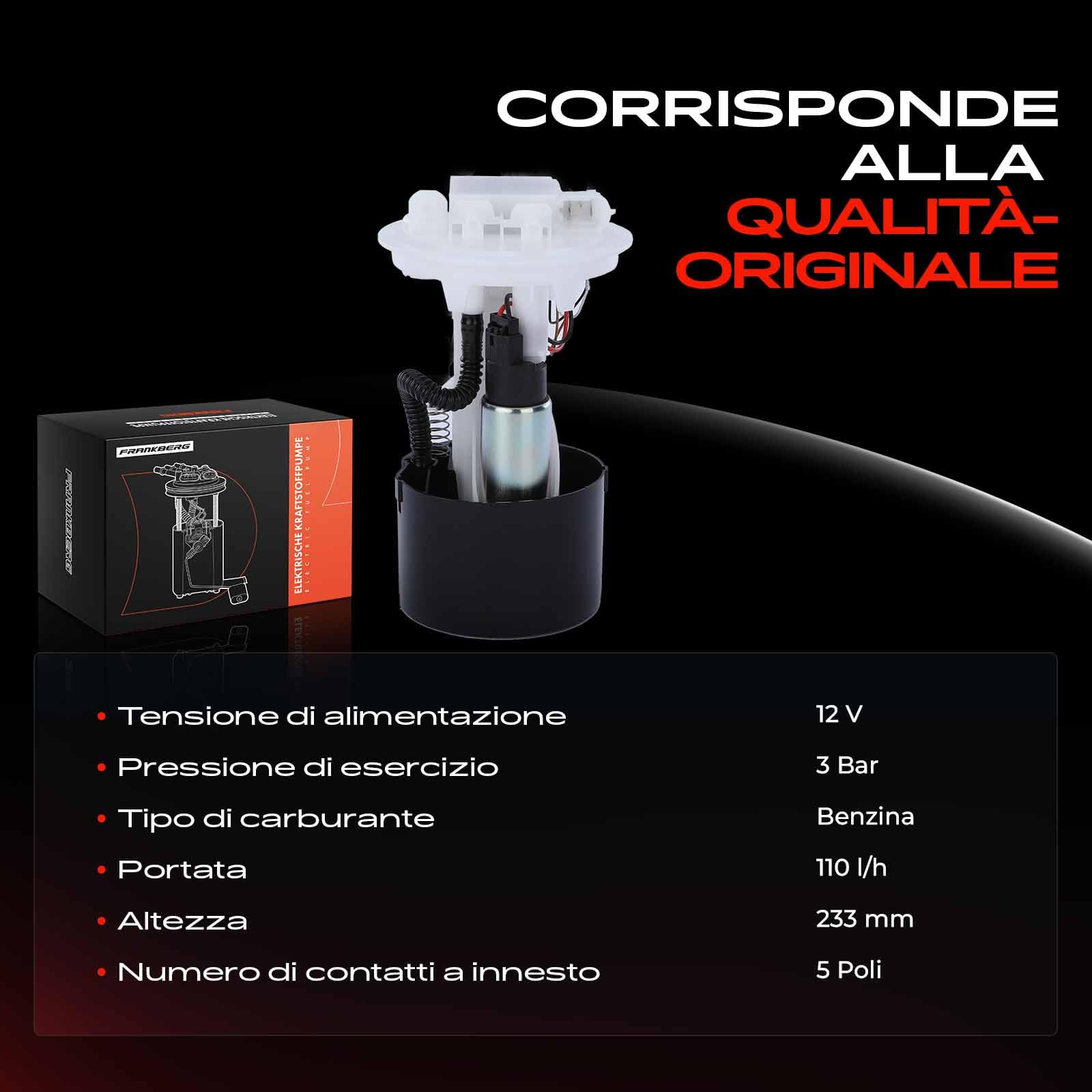Pompa Carburante Benzina per Kangoo KC0/1 1.2L 1.4L 2000-2020 702550220