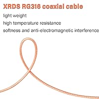 Vista 7 de XRDS -RF SMA macho al cable macho SMA 2FT, cable de antena de extensión SMA (2PCS)