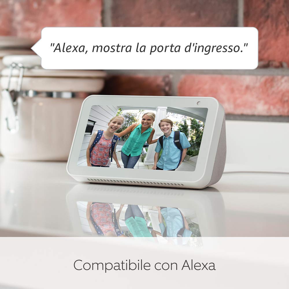 Ricondizionato Certificato|Ring Videocitofono a batteria(Video Doorbell 2ª gen)|Videocitofono con video in HD a 1080p,wifi,rilevazione avanzata del movimento,fai-da-te|Ring Home: 30 gg. prova gratuita