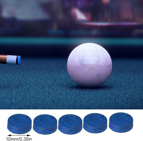 20 pièces embouts de queue de billard, embouts de queue de 10 mm, embouts de remplacement de queue de billard pour pièces de rechange de boule de billard, avec boîte de rangement, remplacement - 2