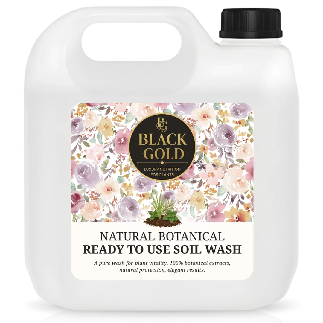 Black Gold Soil Wash – Fungus Gnat Treatment for Houseplants (Ready to Use) – Soil Drench Targets Larvae & Breaks Life Cycle – Safe for Indoor Plants & Pots – No Mix, Low Odour, Fast Action (1 Litre)