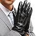 Harrms Best Touchscreen Nappa Genuine Leather Gloves for men's Texting Driving Cashmere Lining (XL-9.4"(US Standard Size), BLACK(CASHMERE LINING ))