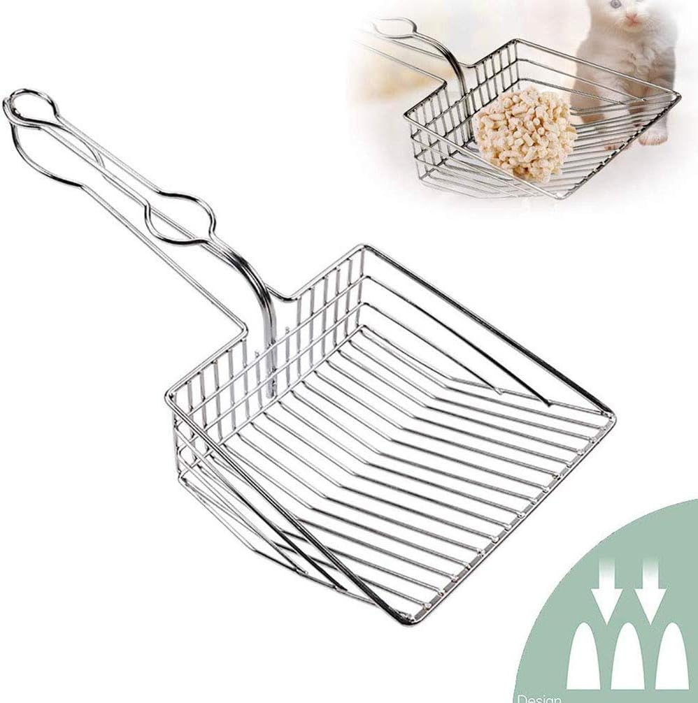 Cat Litter Scoop Metal Cat Litter Shovel Pet Kitten Poop Sifter Non