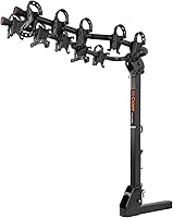 CURT 18065 Premium 5-Bike Hitch Rack for 2" Receiver - Tapered Arms, Anti-Wobble, 225 lbs Capacity