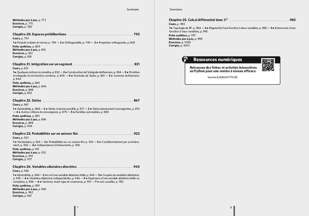 Mathématiques MPSI-MP2I - Tout-en-un: Cours - Synthèse - Méthodes détaillées - Exercices corrigés Conforme à la réforme 2021