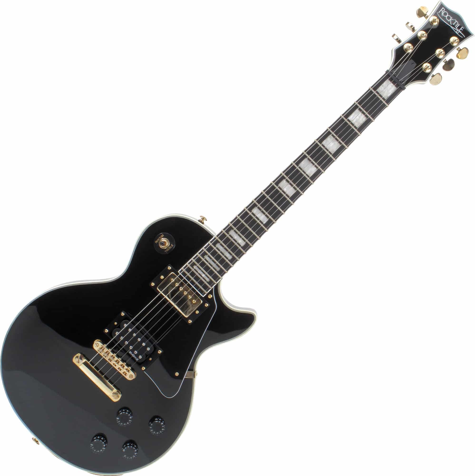 Rocktile Pro L-200BK Electric Guitar Black Deluxe