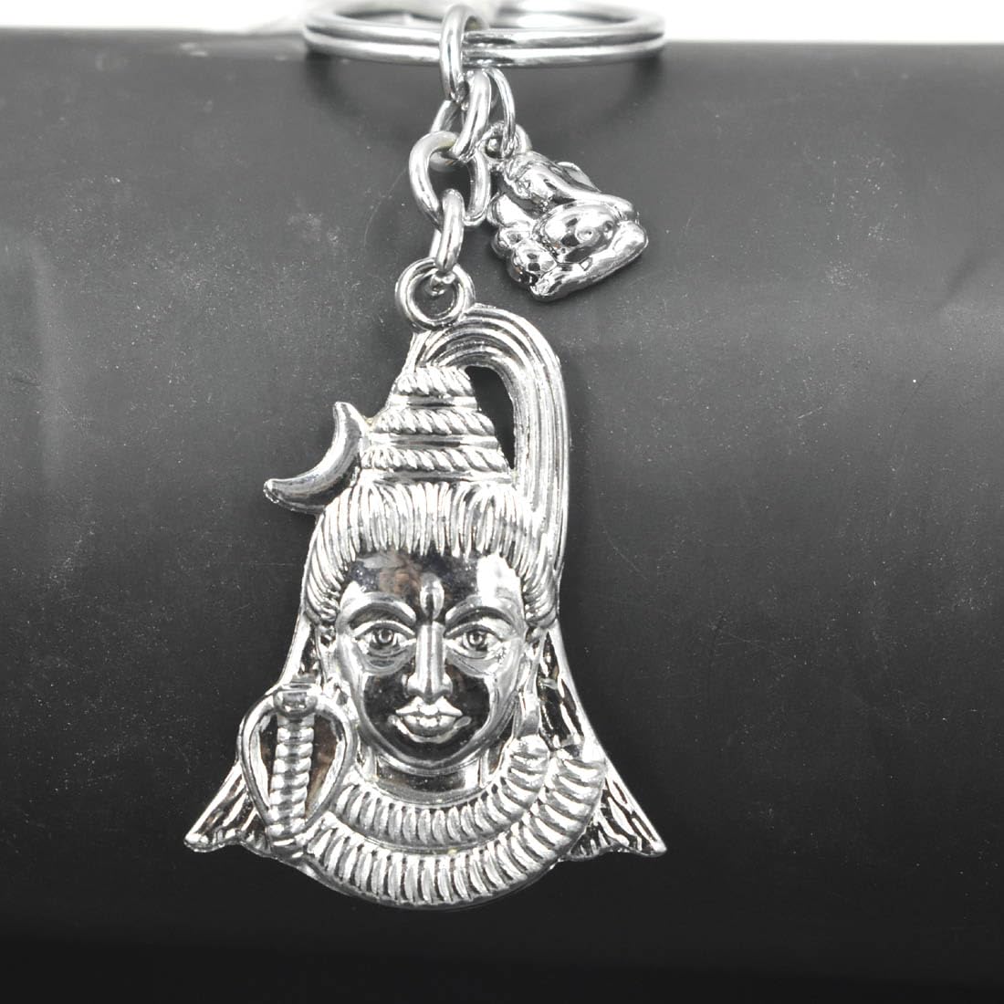 Lord Mahadev Shiv Shankar Ganesh Charm Religious Keychain for Men and Women-image-33