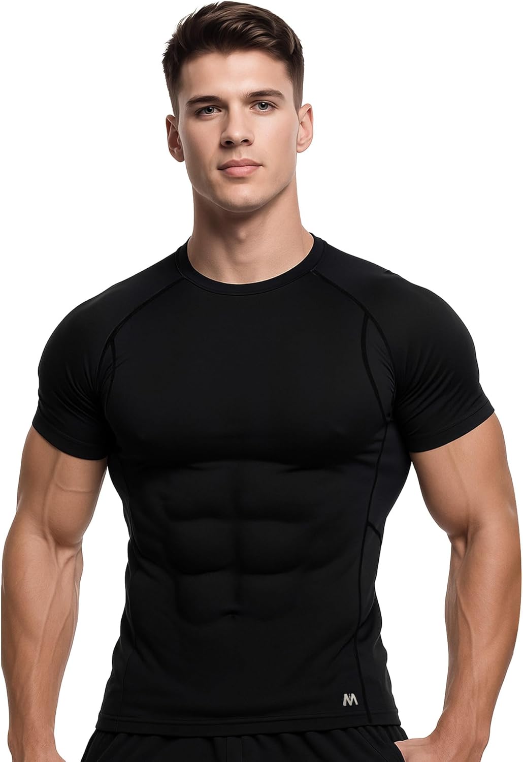 MagnaMan Men's Compression Shirts 3 - Pack: Moisture - Wicking Athletic Baselayer Tops - Image 5