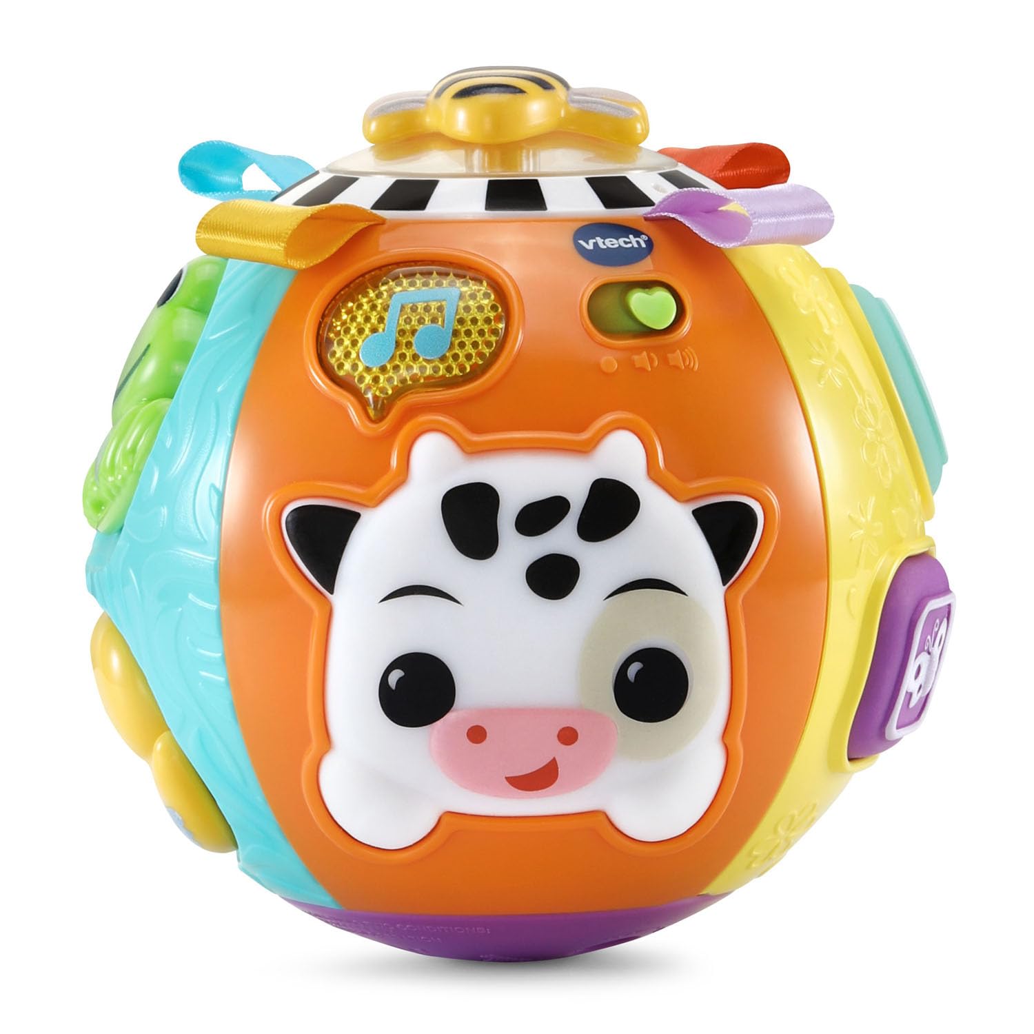 VTech Baby On-The-Moove Activity Ball with Textures, Orange