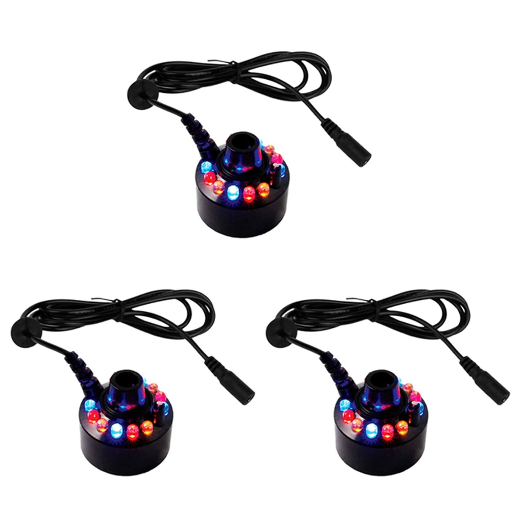Hndhbfgrt 3X Mist Maker, Indoor Fountain Mister Foggers, Small Pond Fog Machine Atomizer Air Humidifier for Halloween, Christmas