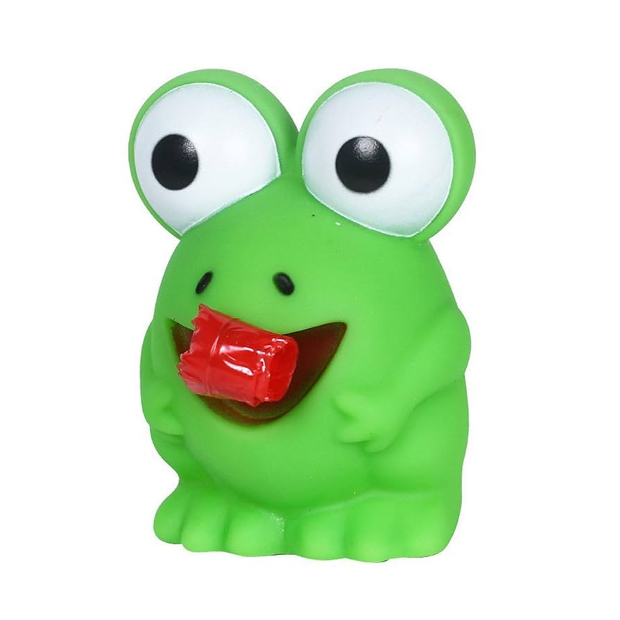 Amazon | DAMIETU/カエルの形のおもちゃ、引き込み式の舌付き