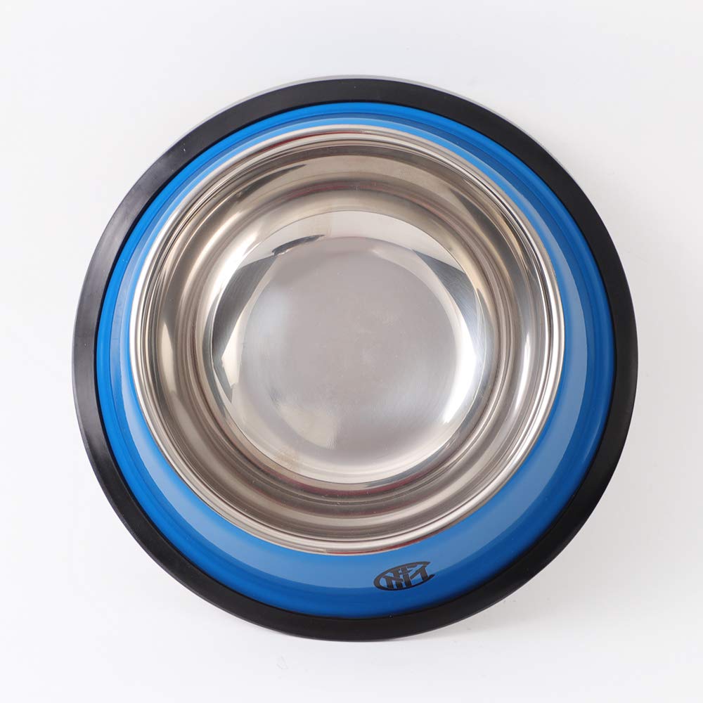 Inter Prodotto Ufficiale Set 2 Ciotole Animali Domestici, Nero Azzurro, taglia unica
