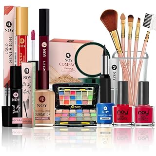 NOY Makeup Kit For Women Full Set Mystical Styles Moisturizing, Hydrating & Breathable For All Types Of Skin NO#1000 (All In One Makeup 15Pcs)