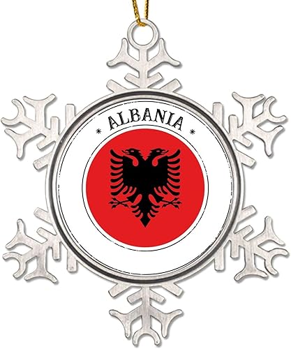 Miniatura 14 de Adorno de pavo para decoración del árbol de Navidad, bandera de pavo, copo de nieve de metal, adornos de Navidad, bandera nacional, recuerdo